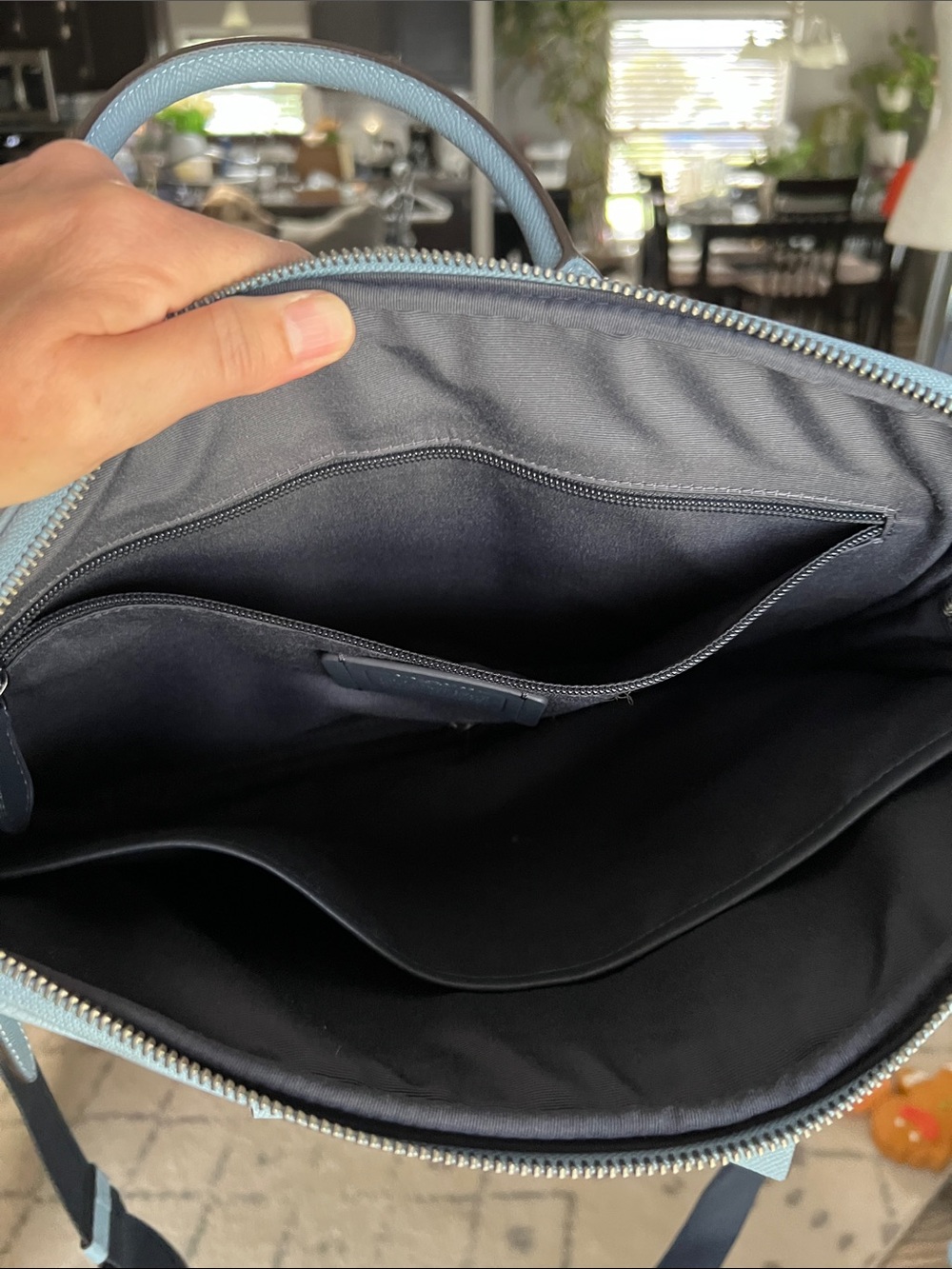 Coach pebbled Leather Laptop bag 15” - Picture 3 of 4